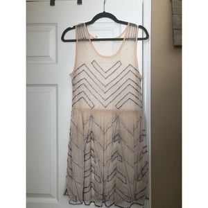 Free people beaded tunic/slip